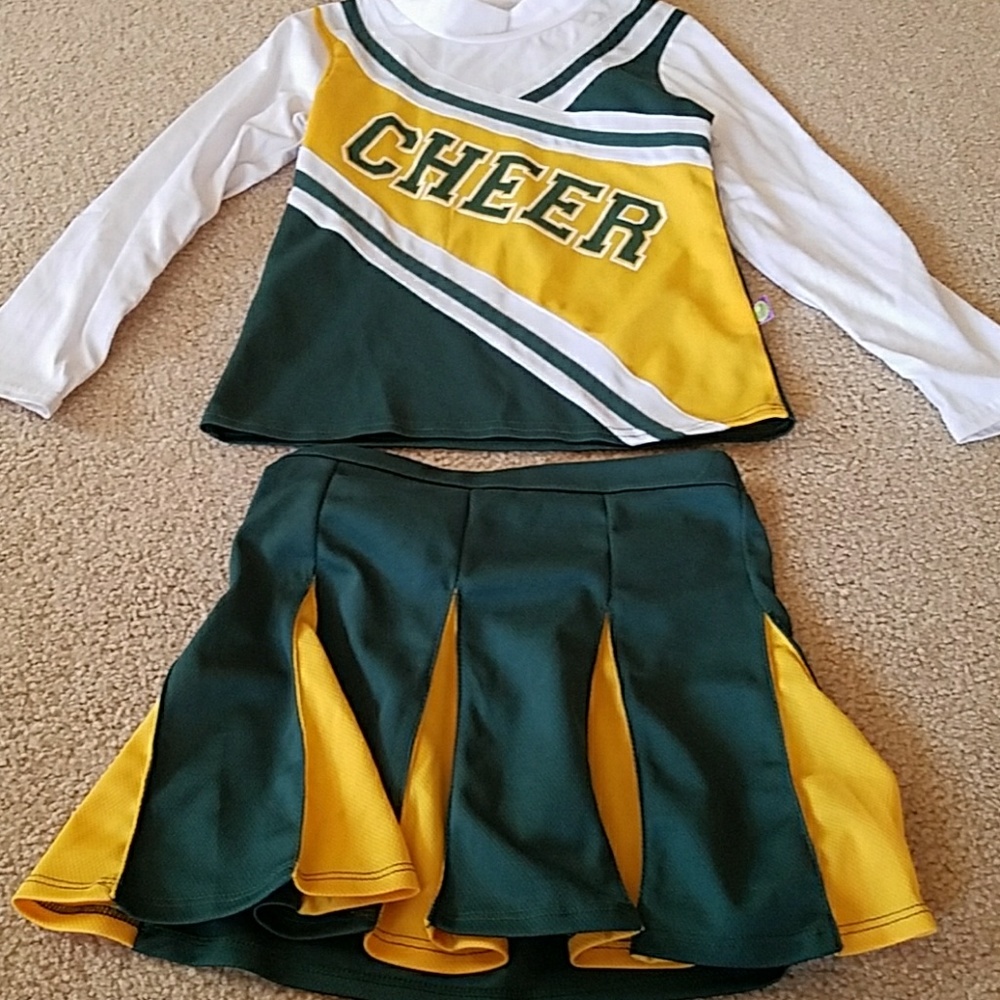 Girls cheerleading costume
